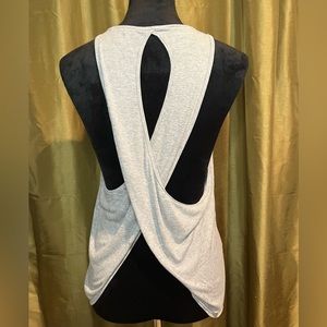 Victorias Secret grey open back tank top size small